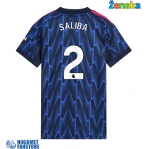 Arsenal William Saliba #2 Gostujuci Dres za Ženska 2025-26 Kratak Rukav